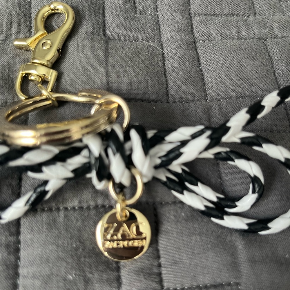 ZAC Zac Posen Black and White Keychain